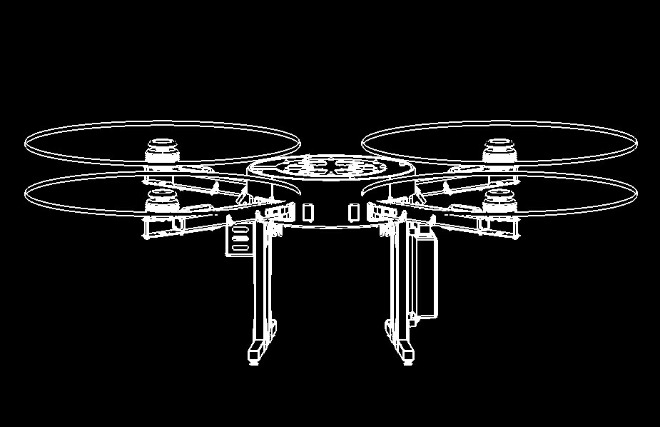Digital illustration of a custom solutions drone