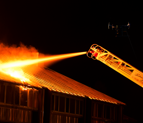 Spooky Action drones can be configured for thermal camera payloads to assist in firefighting